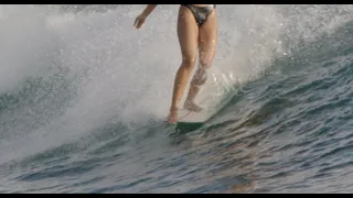 slow longboard surfing | waikiki