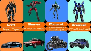 Comparison Transformers of the Decepticons: Alternate Mode (2007-2023) Part 1-2