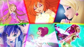 ALL TRANSFORMATIONS UP TO NETFLIX IN SPLIT SCREEN | WINX CLUB VS FATE: THE WINX SAGA COMPARISON