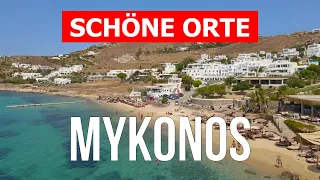 Insel Mykonos, Griechenland | Strand, Reise, Tourismus, Landschaften | 4k-Video | Mykonos von Drohne