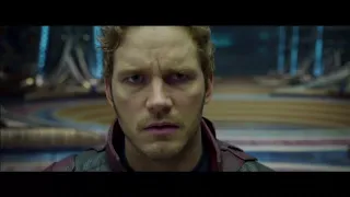 Guardians of the Galaxy 2: Star Lord fights his father Ego.