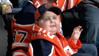 Oilers salute five-year-old Ben Stelter