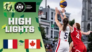 France v Canada | Women FINAL | Highlights | Crelan FIBA 3x3 World Cup 2022