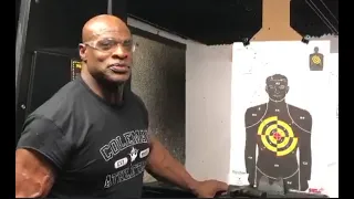 Ronnie Coleman's First Time Shooting Guns Since Being a Cop