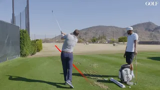 How to hit a stinger with Tony Finau | Pros Teaching Joes