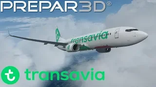 P3D V4.5 LIRN Napoli (Naples) landing - PMDG 737-800 NGXu