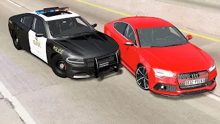 Realistic Police Chases #37 - BeamNG drive