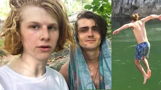 WE GOT KICKED OUT FOR CLIFF JUMPING!