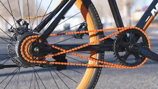 Insane double chain Bicycle ( two-way riding )