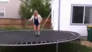 неудачные Прыжки на батуте   unsuccessful Trampoline