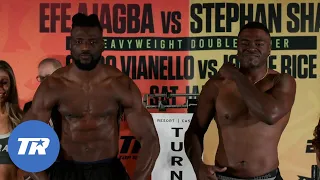 Efe Ajagba & Stephan Shaw Make Weight |Heavyweight Fight Official 10 PM ET Saturday ESPN