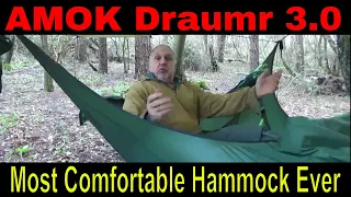 Amok Draumr 3.0 Camping Hammock Review - Most Comfortable Lay Flat Hammock For Backpacking Or Bugout