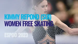 Kimmy REPOND (SUI) | Women Free Skating | Espoo 2023 | #EuroFigure