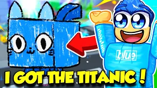 I OPENED 500 SKETCH EGGS AND HATCHED THE NEW TITANIC IN PET SIMULATOR 99!!