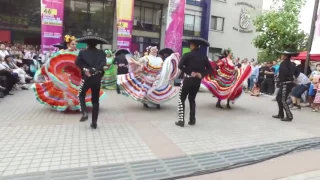 Festival del Folklore de San Bernardo 2017, llegada de la Virgen