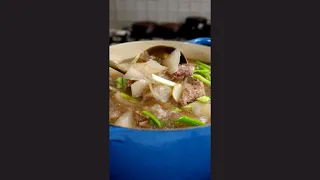 I made a big batch of beef radish soup! #shorts #recipe