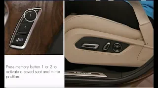 How to use the seat and door mirror memory system