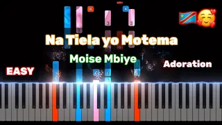 Moise Mbiye |🎹Natiela yo motema Piano Tutorial By AdorateurJean 🥰🎹