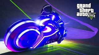 GTA 5 "TRON" DLC - ULTIMATE TRON BIKE DEADLINE DOMINATION!! (GTA 5 Online Deadline DLC Update)