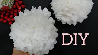 How to Make Easy Tissue paper Flowers|DIY Paper craft Tutorial