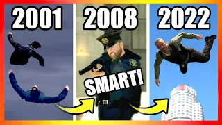 Evolution of COPS LOGIC in GTA Games (2001-2022)