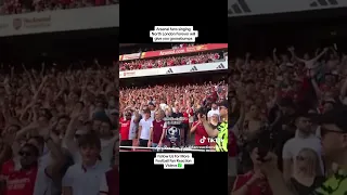 arsenal fans singing North London forever 🔥