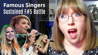 Vocal Coach Reacts to Famous Singers 'Sustained F#5' Battle!