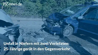 Unfall in Niefern mit zwei Verletzten: 25-Jährige gerät in den Gegenverkehr