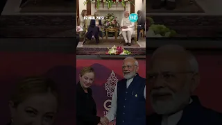 PM Narendra Modi Welcomes Italian PM Giorgia Meloni To India