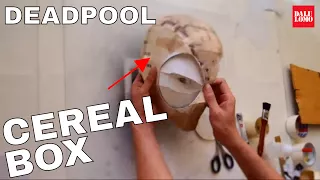 Make Deadpool Mask Part 1 - Cereal Box | Costume Prop // How to