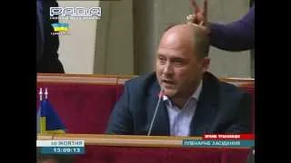 ВР Украины Каплину поставили рога