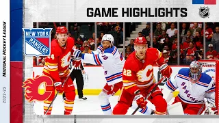 Rangers @ Flames 2/18 | NHL Highlights 2023