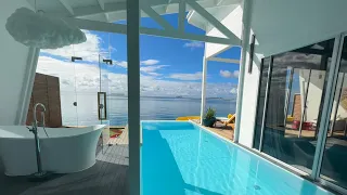 ODI Water villa / OAGA ART Resort with slide and infinity pool ❤️‍🔥MALDIVES 🏝️