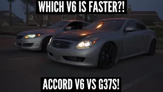 HOW DOES THE J35Z3 COMPARE WITH THE VQ37VHR?! 2008 Honda Accord V6 Coupe vs 2008 Infiniti G37S Coupe