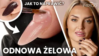 Odnowa żelowa i pęknięty paznokieć - jak go naprawić? Uzupełnianie krok po kroku | Indigo Nails