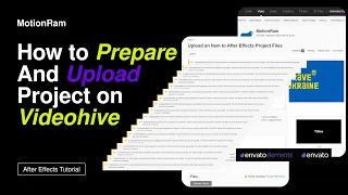 Як приготувати та завантажити After Effects проект на Videohive? | Envato | #TutorialAfterEffects