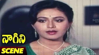 Reena Roy Get Emotional Scene || Naagini Telugu Movie || Rishi Kapoor, Sri Devi