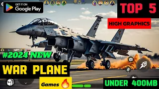 TOP 5 NEW AIR STRIKE WARPLANE GAMES FOR ANDROID WITH HIGH GRAPHICS🔥UNKNOWN FIGHTER JET GAMES #games