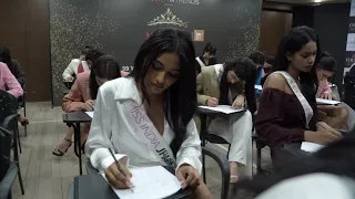 Here are the snippets from Femina Miss India 2023 Bennett University Miss IQ sub-contest!