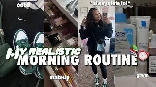 My *REALISTIC* School Morning Routine l grwm, ootd, skincare, chitchat & more