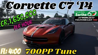 GT7|Corvette C7 ‘14|La Sarthe 700pp Build|1.46(Requested)