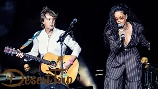 Rihanna Join Paul McCartney for 'FourFiveSeconds' at Desert Trip