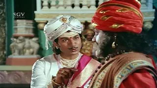King Impressed By Dr.Rajkumar Knowledge | Superhit Scenes from Kannada Movies