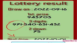 Thai lottery open three digit formula  for 1-10-2022