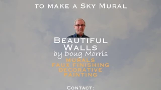 Painting Clouds on a Ceiling to make a Sky Mural