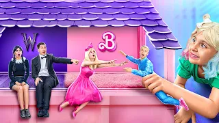 Il Fidanzato di Barbie vs il Fidanzato di Mercoledì in Una Casa Minuscola!