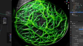 Physarum (Slime Mold) Simulation in Blender! (Final Part)