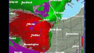 April 18 2013 storm relative radar loop captures a squall's inflow and outflow