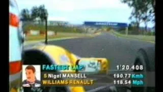 F1 Onboard - 1992 Nigel Mansell Kyalami