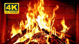 🔥 Cozy Fireplace 4K (12 HOURS). Fireplace with Crackling Fire Sounds. Crackling Fireplace 4K